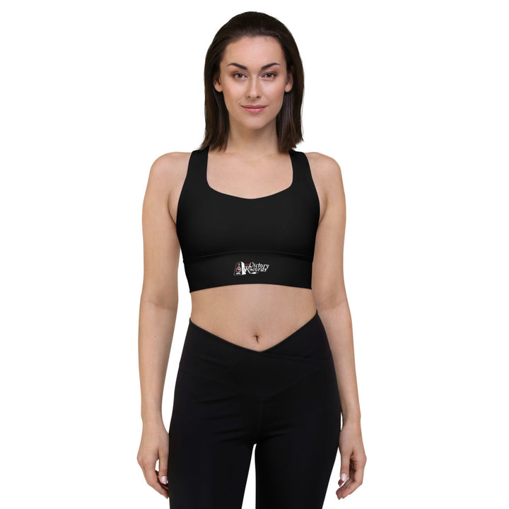 Battl Victory Records - Longline sports bra (black)