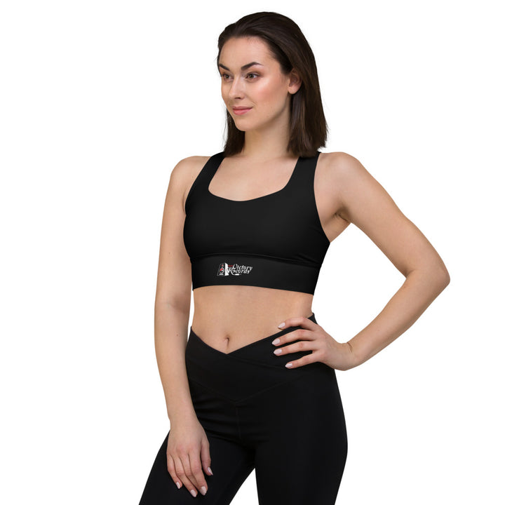Battl Victory Records - Longline sports bra (black)