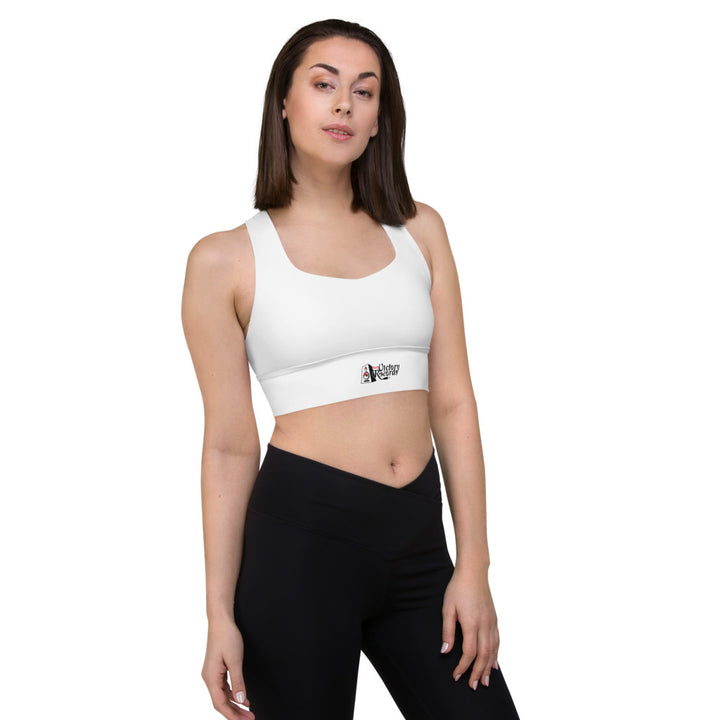 Battl Victory Records - Longline sports bra (white)