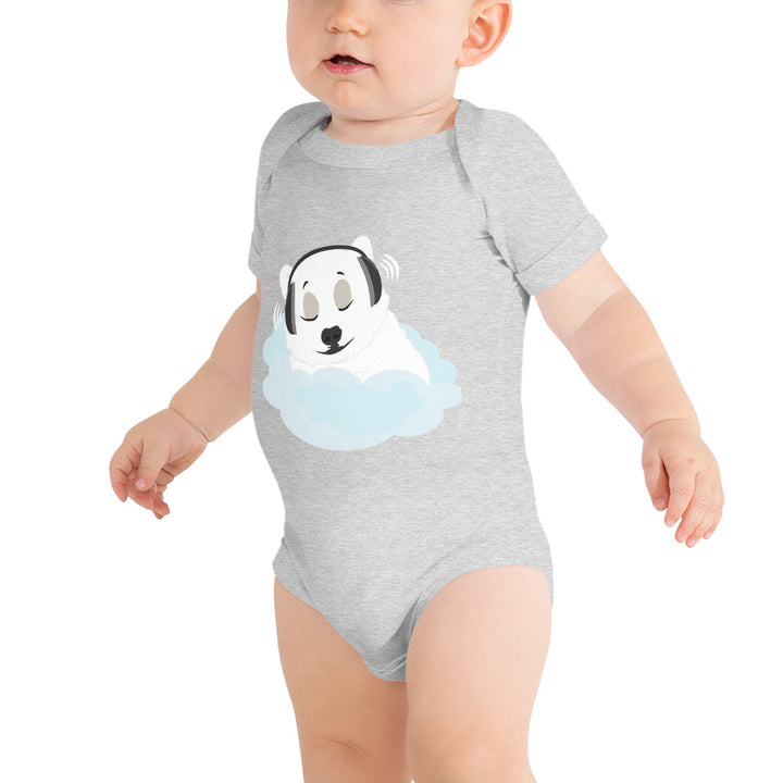 Sleepy Polar Bear - Baby short sleeve one piece