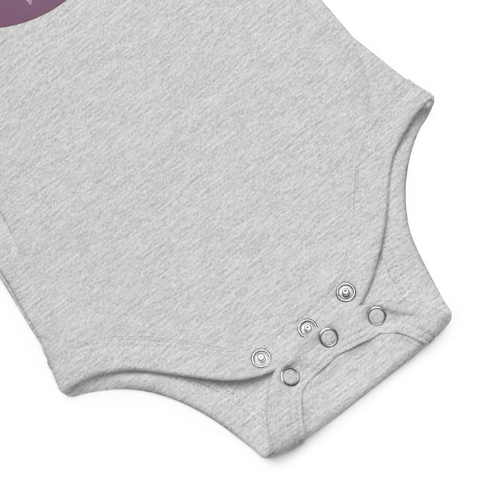 Sleepy Polar Bear - Baby short sleeve one piece (Pink Moon)