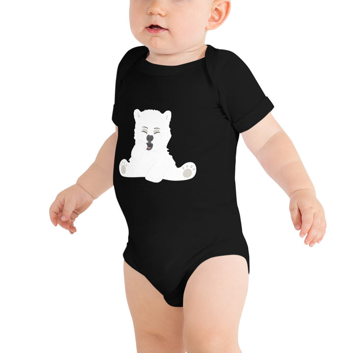 Sleepy Polar Bear - Baby short sleeve one piece