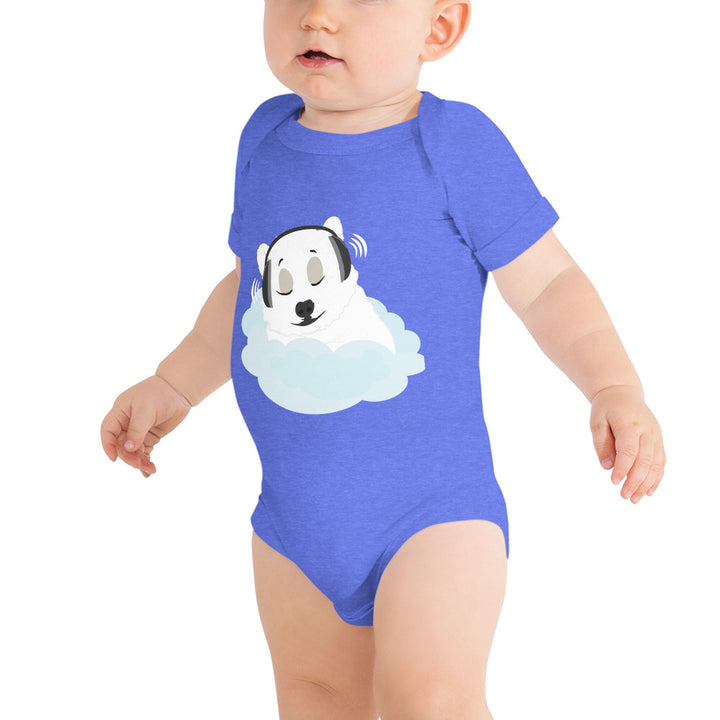 Sleepy Polar Bear - Baby short sleeve one piece
