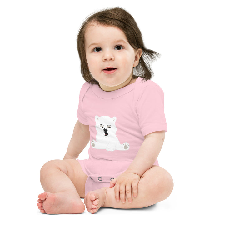 Sleepy Polar Bear - Baby short sleeve one piece