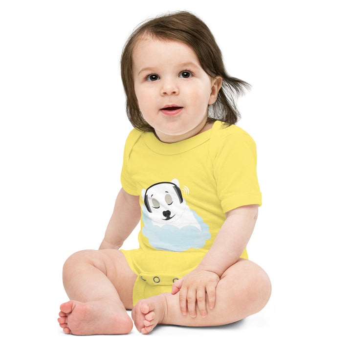 Sleepy Polar Bear - Baby short sleeve one piece