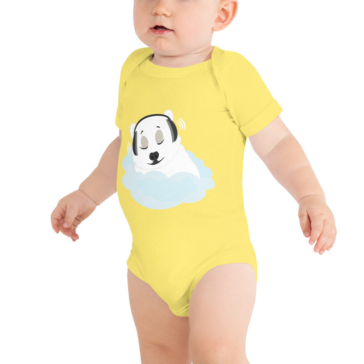 Sleepy Polar Bear - Baby short sleeve one piece
