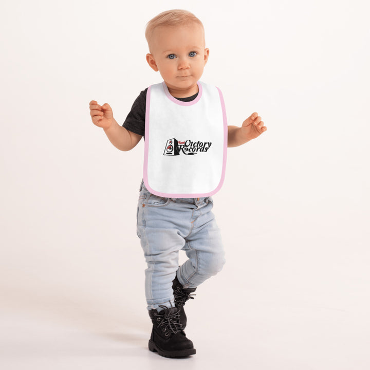 Battl Victory Records - Embroidered Baby Bib