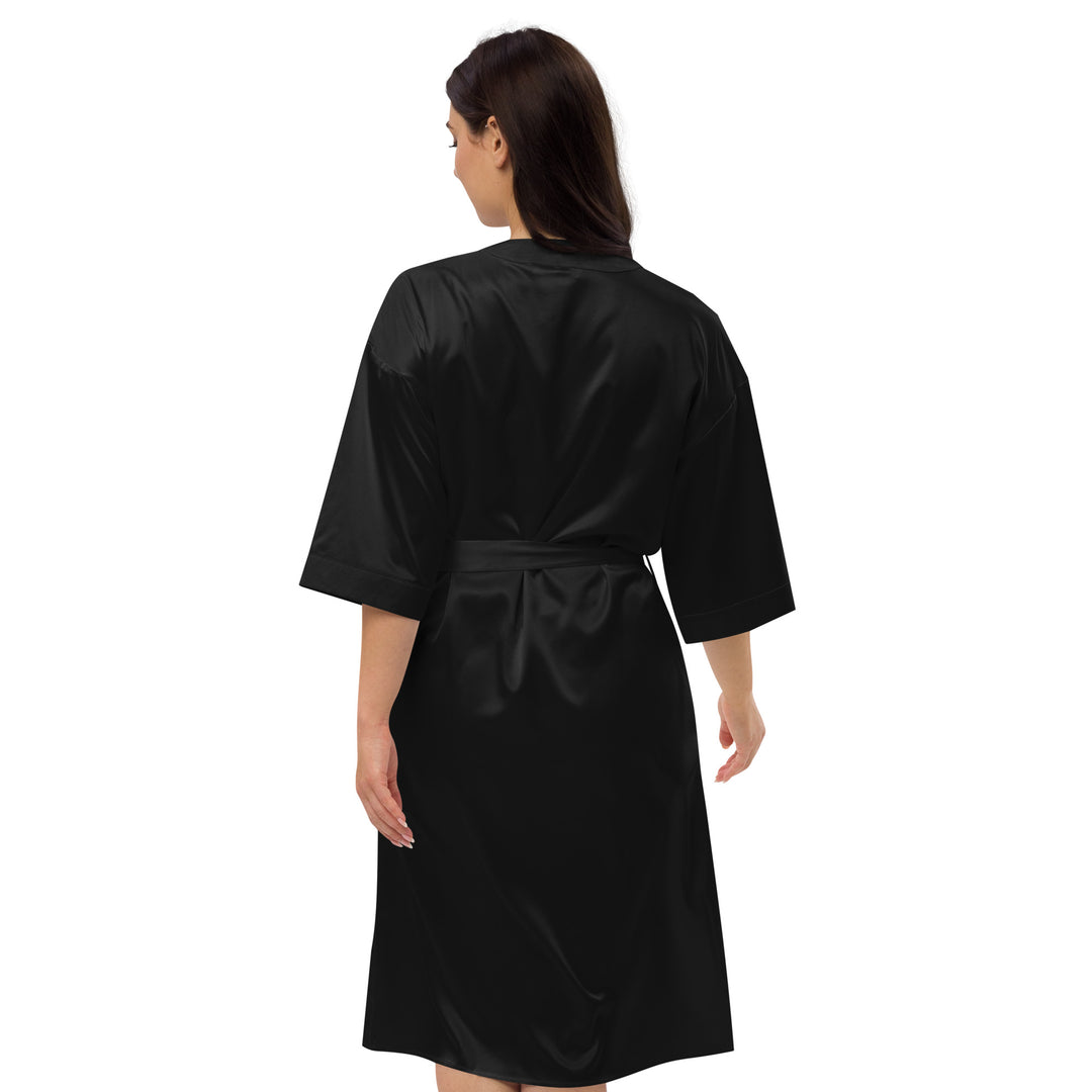 Battl Victory Records - Satin robe (black)